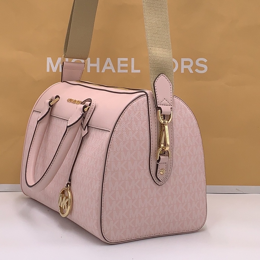Michael Kors med Duffle Travel - Leather/Coated Light Powder Blush - Picture 4 of 16